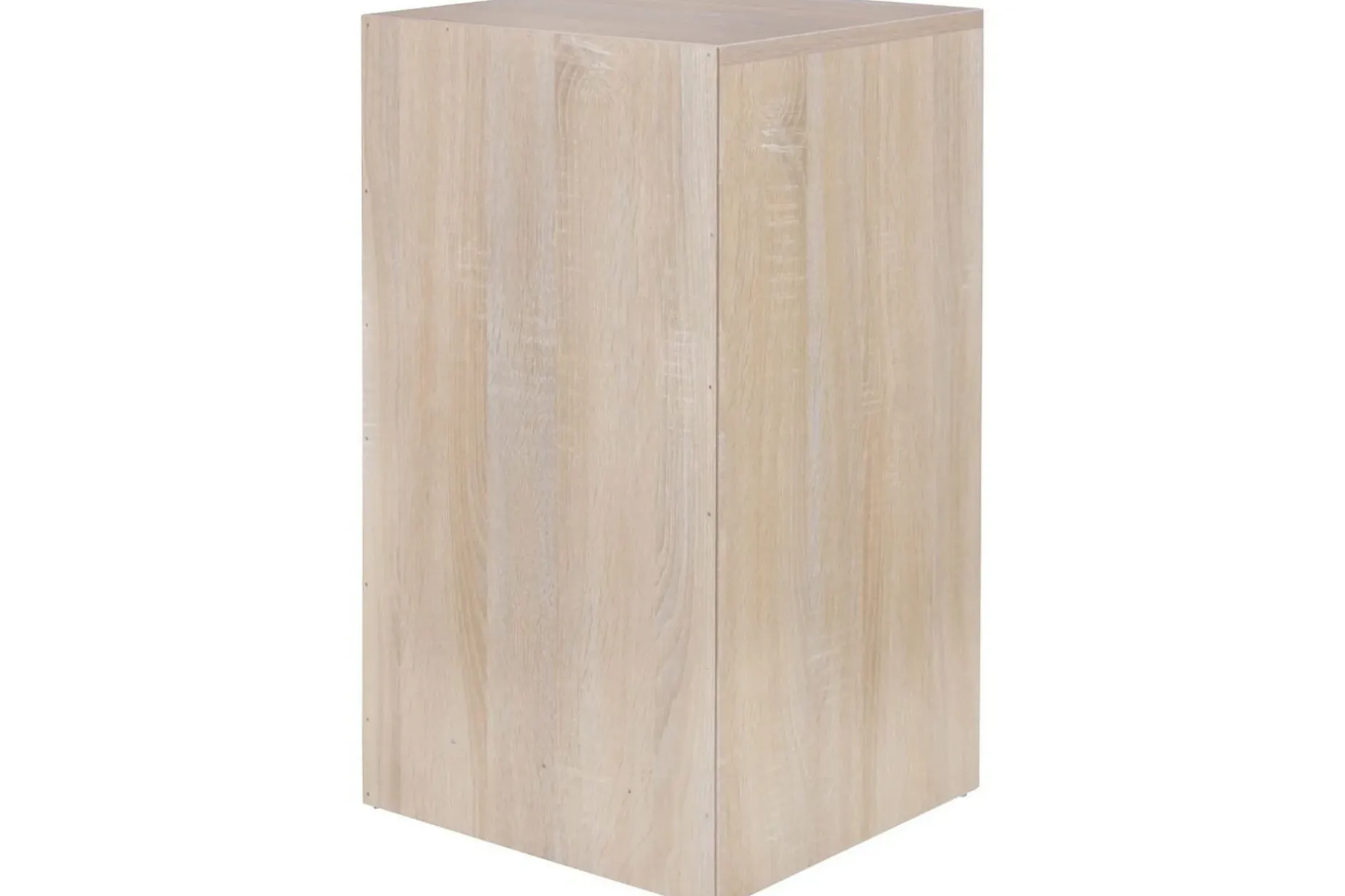Nattbord Wohnling for kontinentalseng, 68 cm høy og 3 skuffer i en moderne stil Sonoma