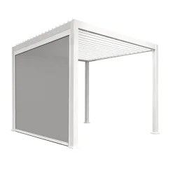 Nedtrekkbar skjerm til paviljong HOME4YOU Mirador-111 hvit/lys grå 4 m