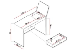 Nero Skrivebord 120 cm
