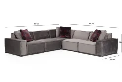 Nightcap Sofa m. Divan 6-seters