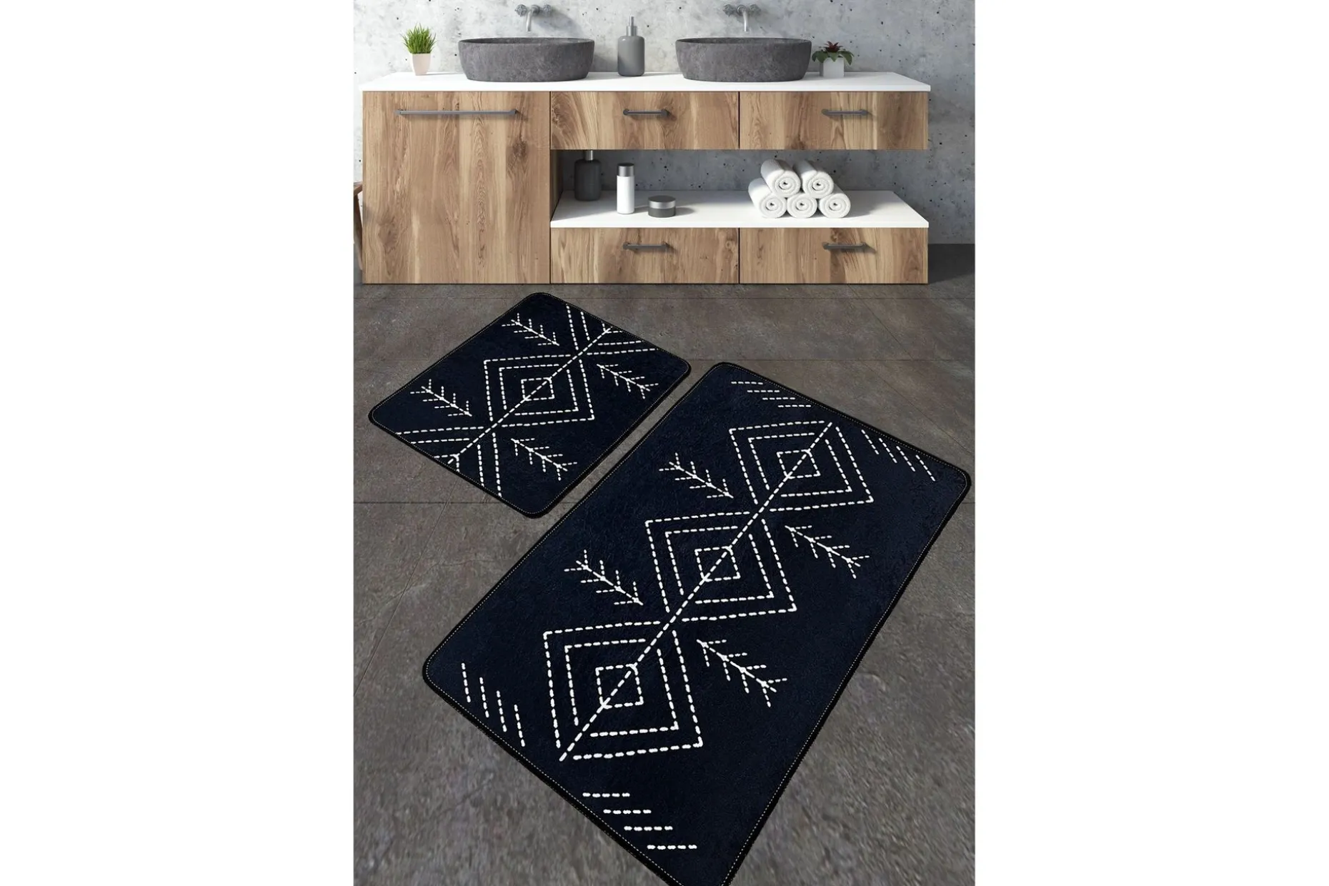 Nijam Baderomsmatte 60x100 cm Rektangulær