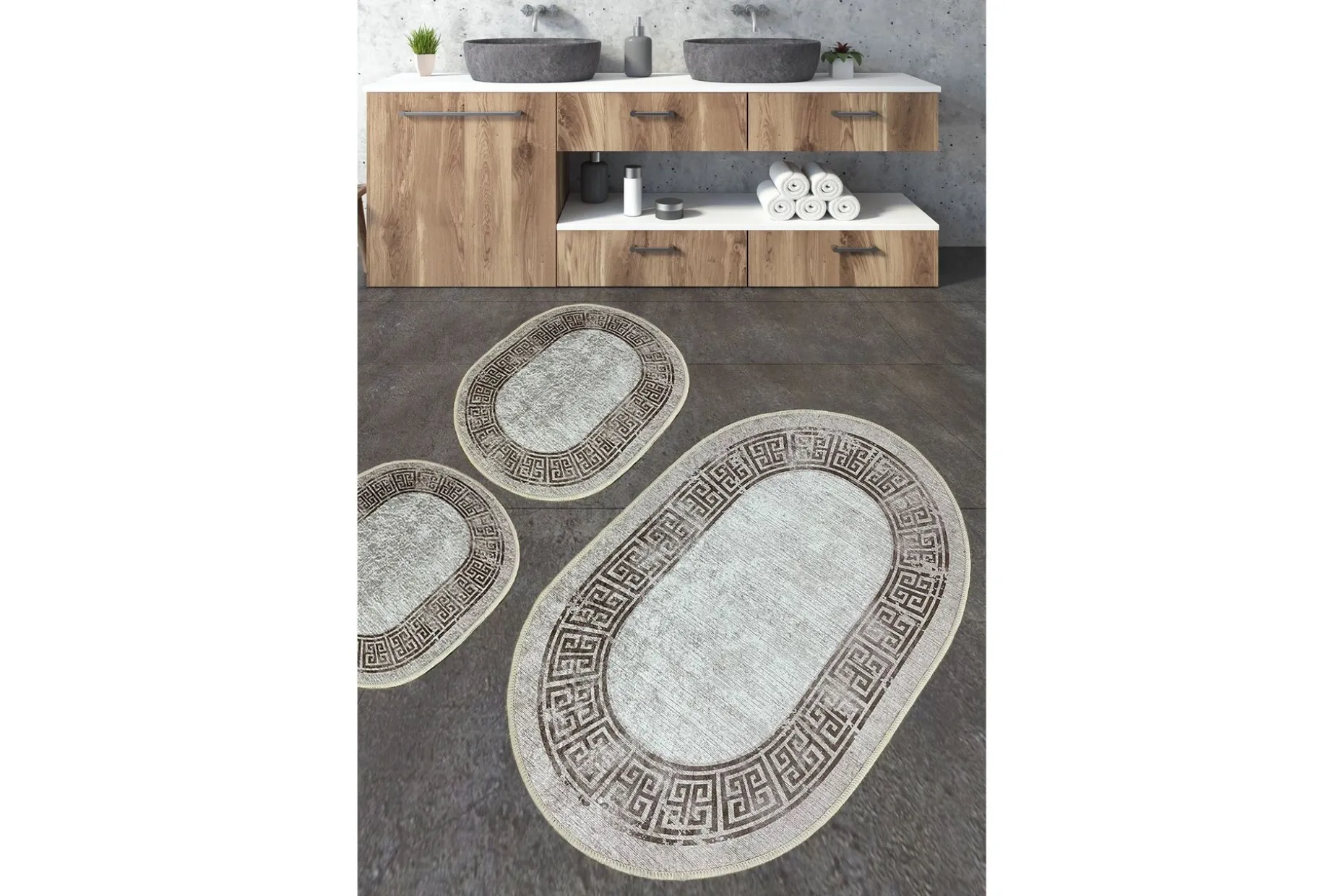 Nikku Baderomsmatte 60x100 cm Rektangulær