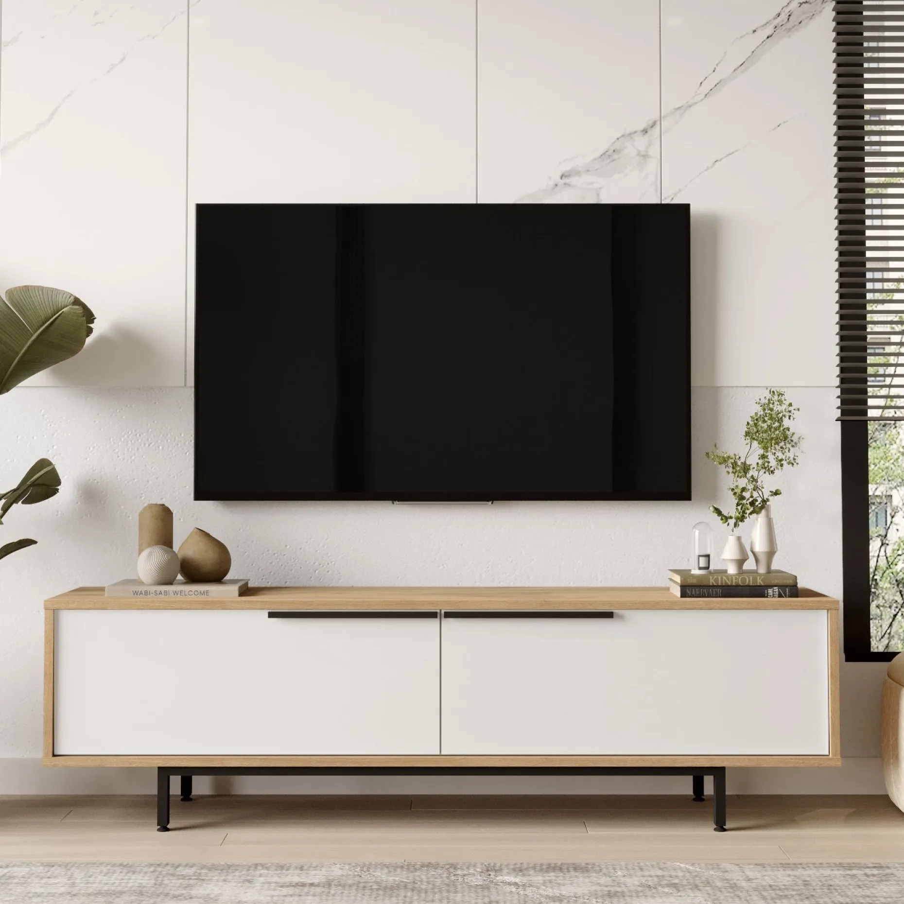 Nilena TV-benk 160x45,1x35,5 cm