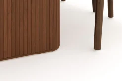 Noira Oval Spisegruppe 220 cm Valnøtt med 6 Dastoori Spisestoler