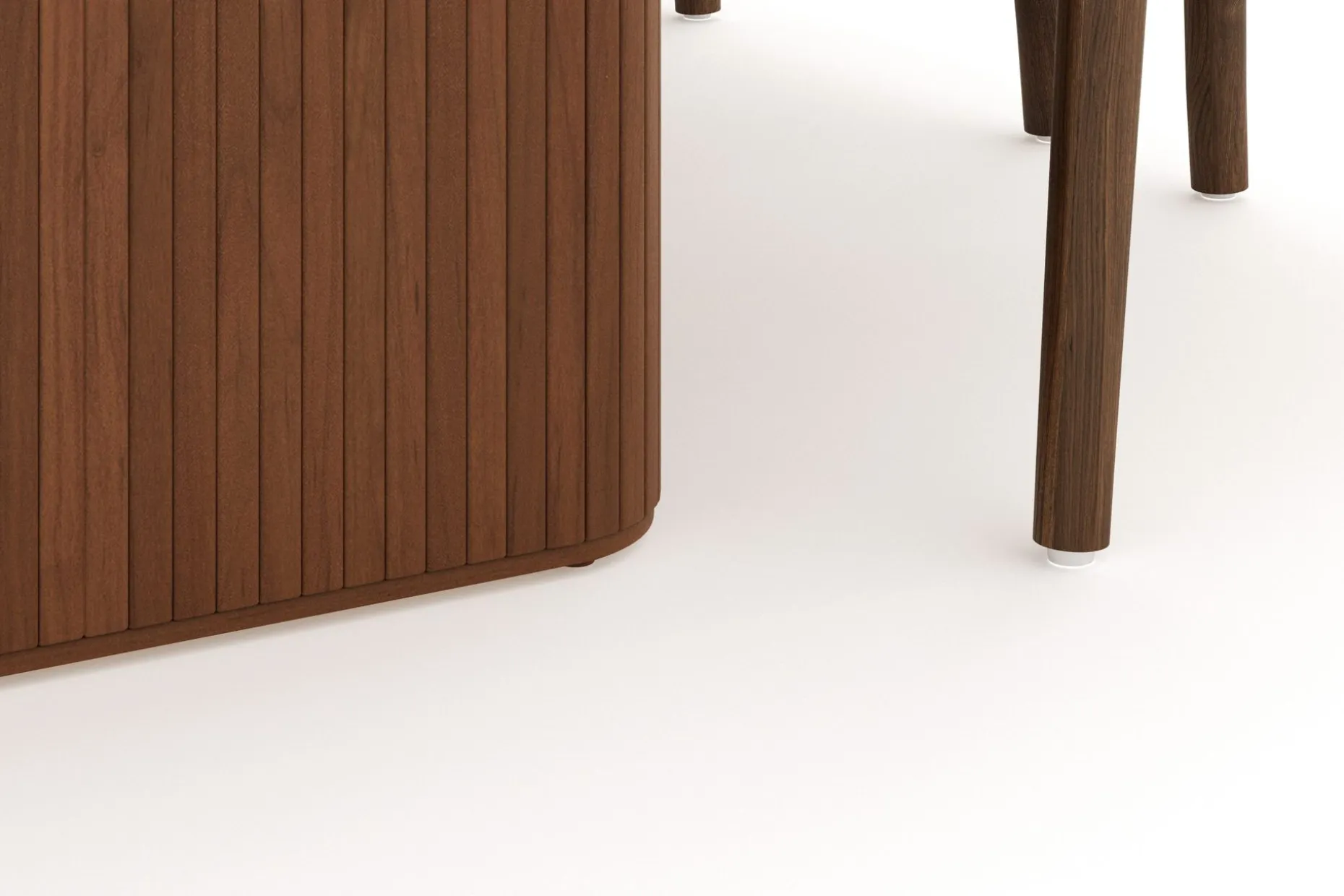 Noira Oval Spisegruppe 220 cm Valnøtt med 6 Dastoori Spisestoler