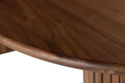 Noira Ovalt Spisebord Valnøtt 220 cm Ribbet