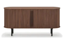 Noira Smalt Sideboard Ribbet Valnøtt 150x45 cm