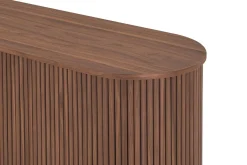 Noira Smalt Sideboard Ribbet Valnøtt 150x45 cm