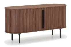 Noira Smalt Sideboard Ribbet Valnøtt 150x45 cm
