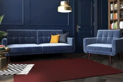 Nola 3-seters Sovesofa Fløyel/Blå