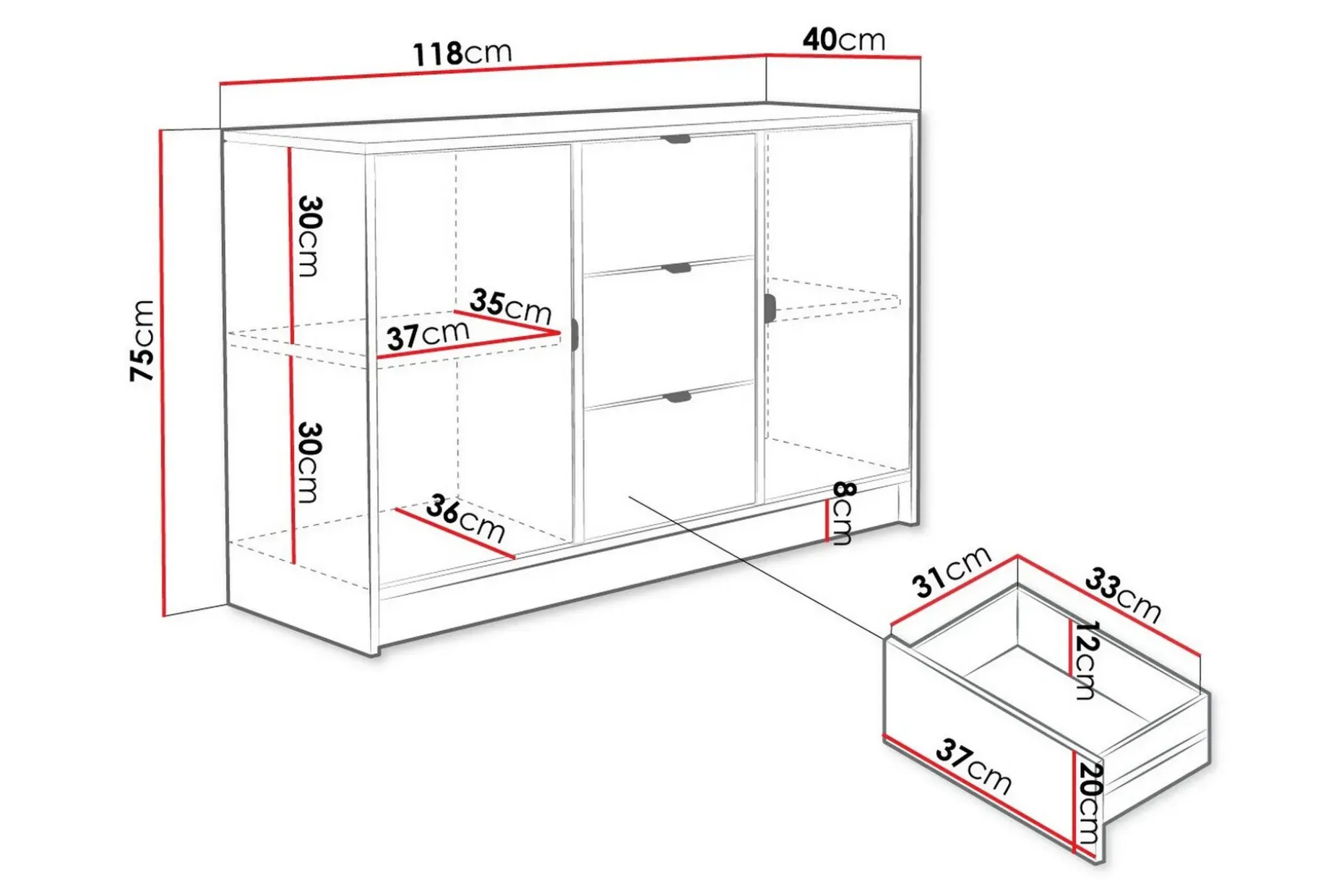 Novaj Highboard