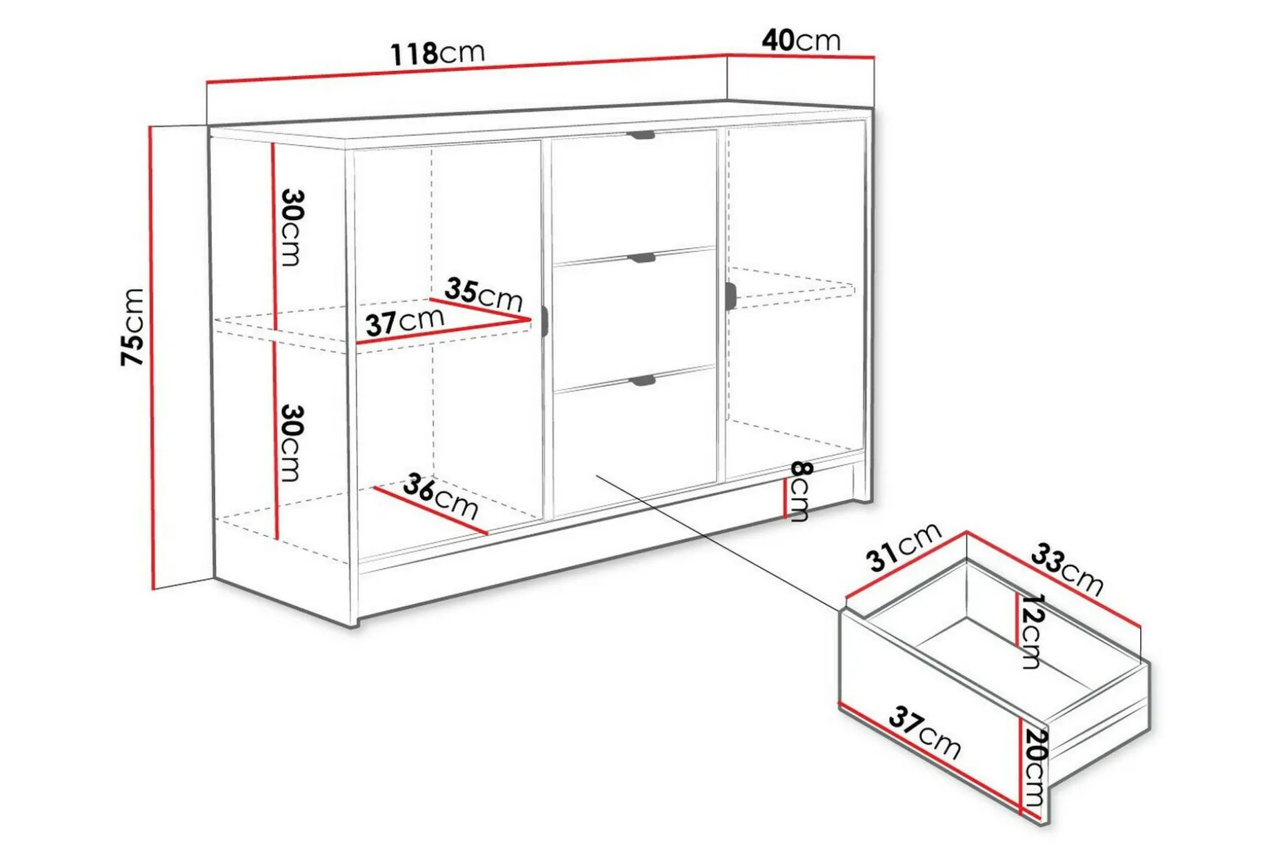 Novaj Highboard