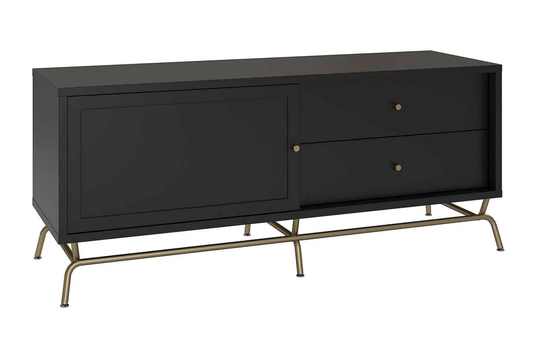 Nova TV-benk 150x50 cm Svart