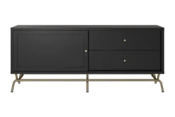 Nova TV-benk 150x50 cm Svart