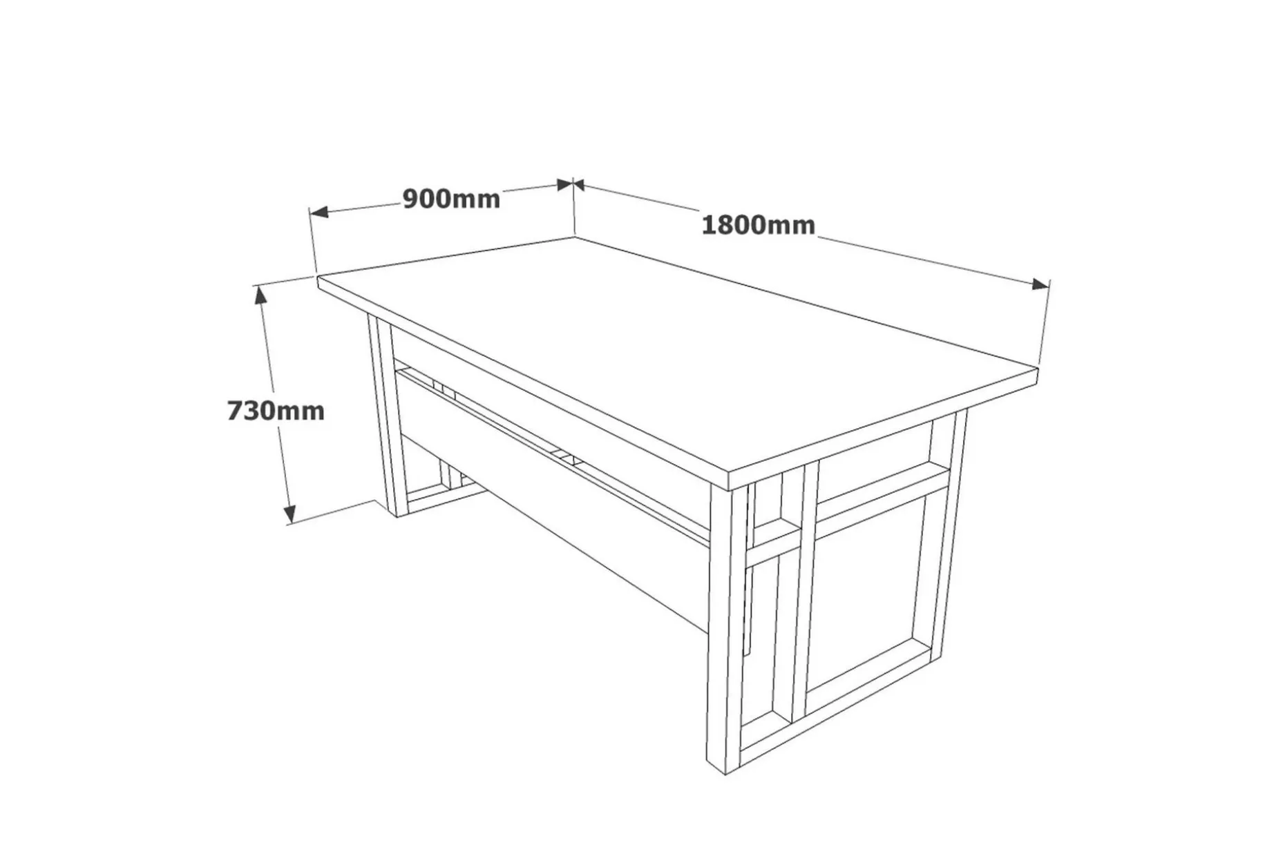 Numandro Skrivebord 180 cm