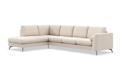 Ocean Lyx 4-seters Venstrevendt L-formet Sjeselongsofa i Stoff