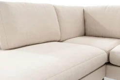 Ocean Lyx 4-seters Venstrevendt L-formet Sjeselongsofa i Stoff