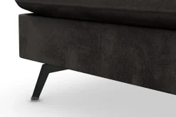 Ocean Lyx 6-seters Venstrevendt U-formet Sofa med Divan og Sjeselong + Fotskammel i Fløyel
