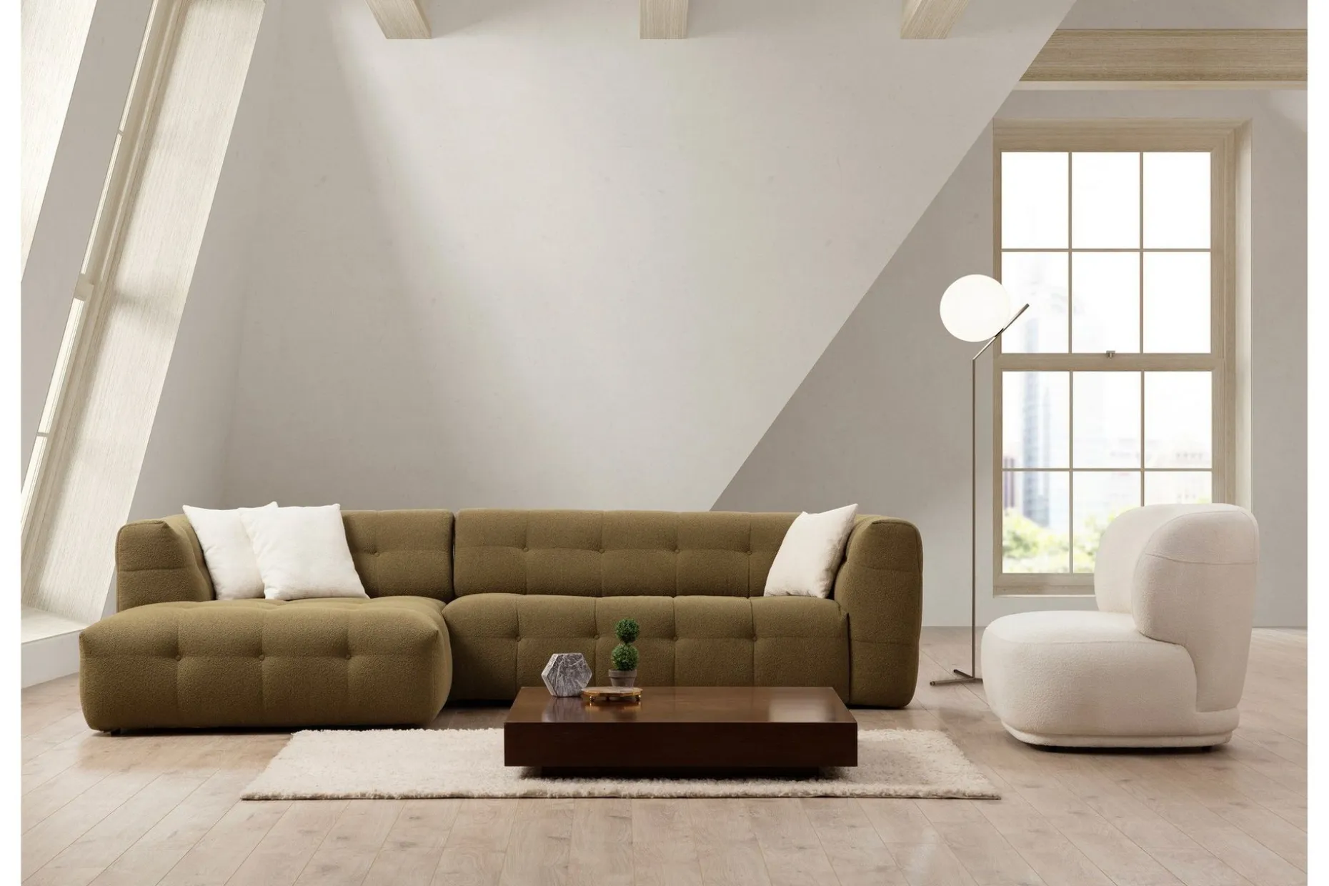 Octavian Sofa med Sjeselong 5-seter