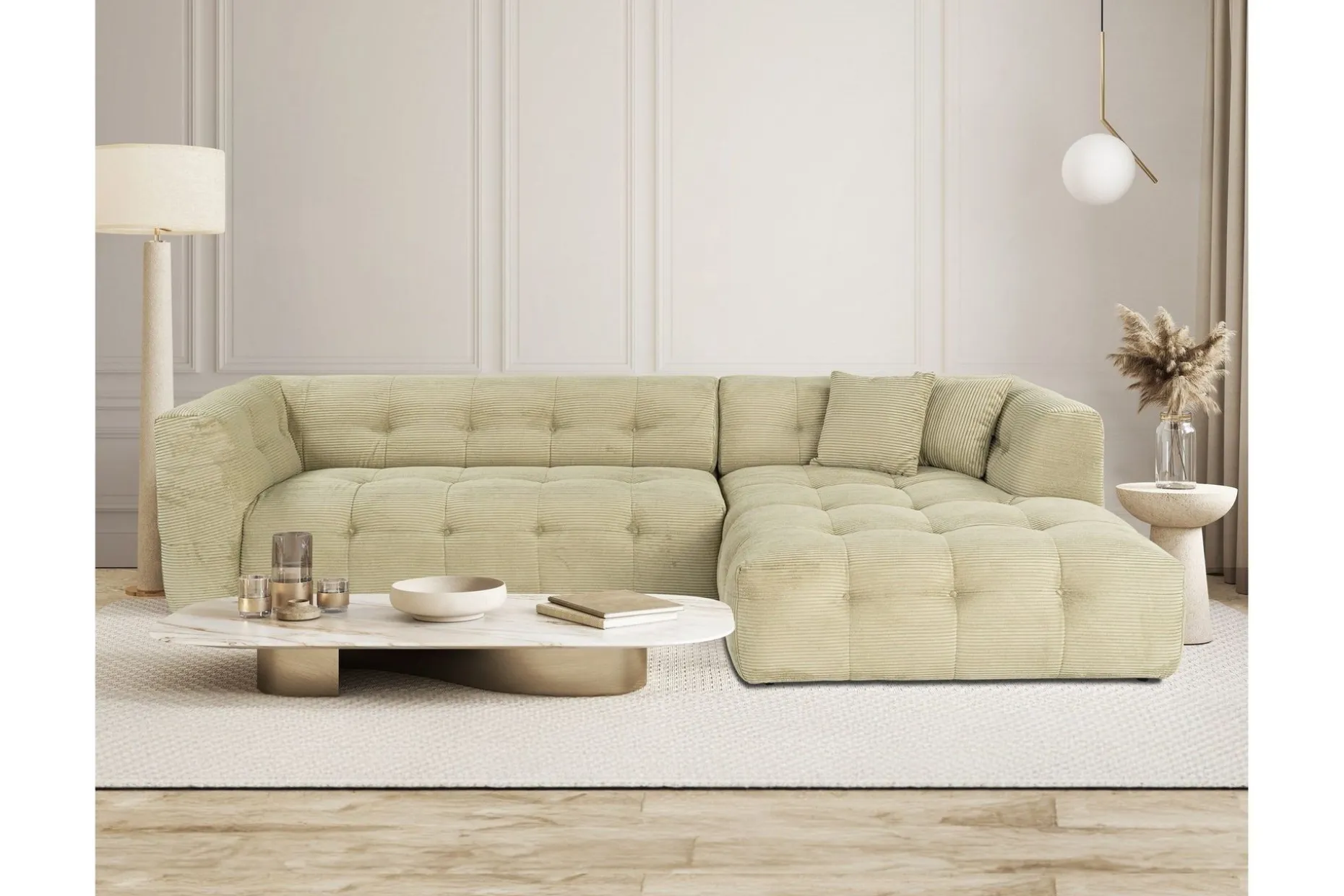 Octavian Sofa med Sjeselong 3-seter