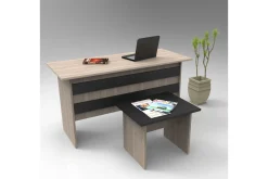 Okani Skrivebord 140 cm med fotskammel