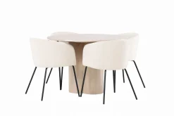 Olivia Matgruppe 110 cm Rund med 4 Berit Stoler