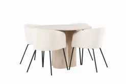 Olivia Matgruppe 110 cm Rund med 4 Berit Stoler