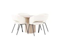 Olivia Spisegruppe 110 cm Rund med 4 Day Stoler