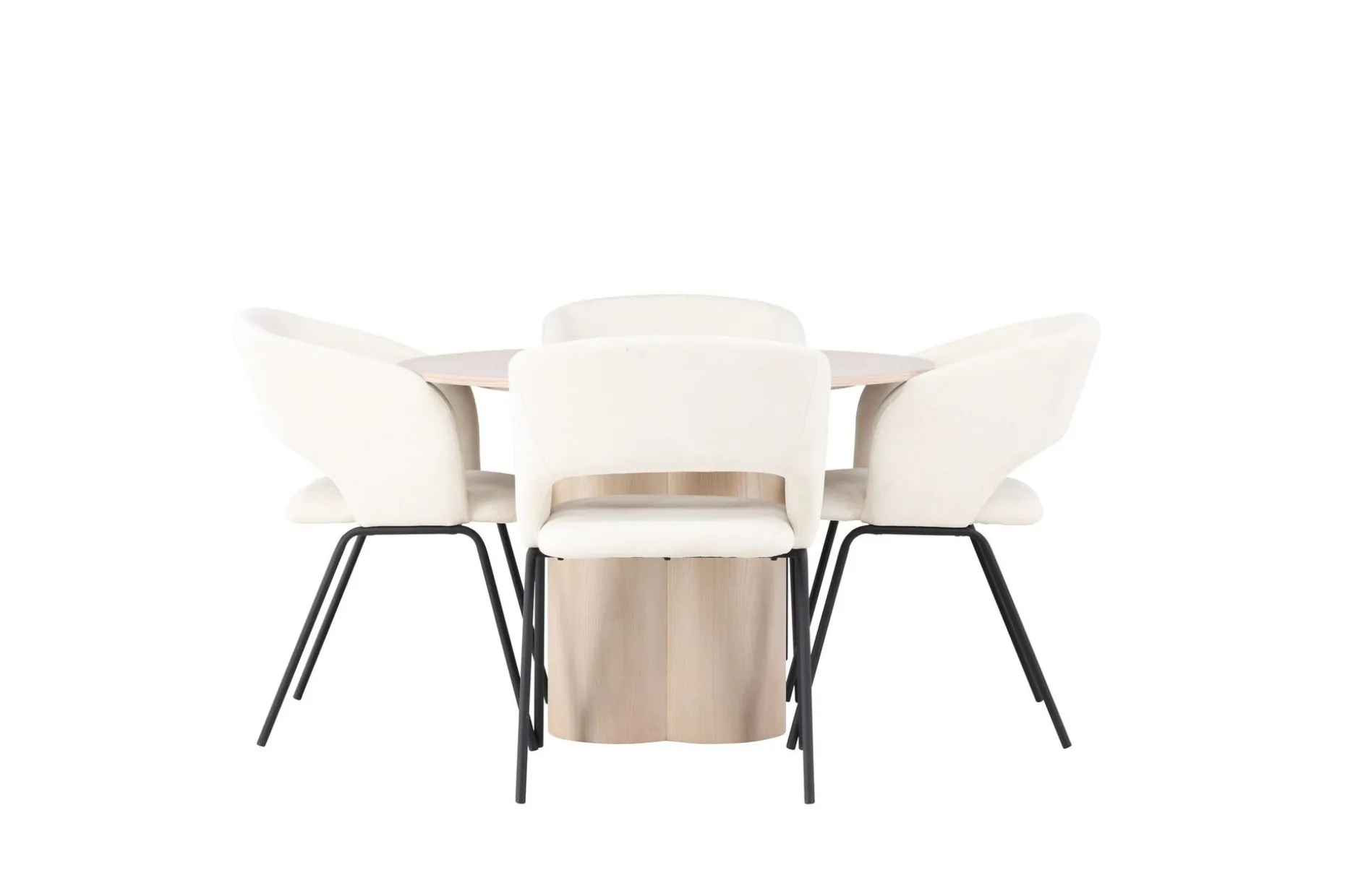 Olivia Spisegruppe 110 cm Rund med 4 Day Stoler