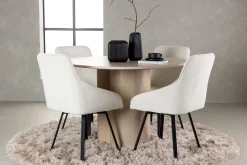 Olivia Spisegruppe 110 cm Rund med 4 Rosie Stoler