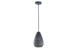 Onyx Pendellampe E27 antrasitt / gull
