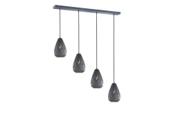 Onyx Pendellampe 3xE27 antrasitt / gull