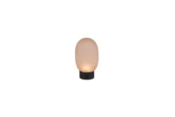 Oppladbar bordlampe TRIO Facette Matt svart/amber