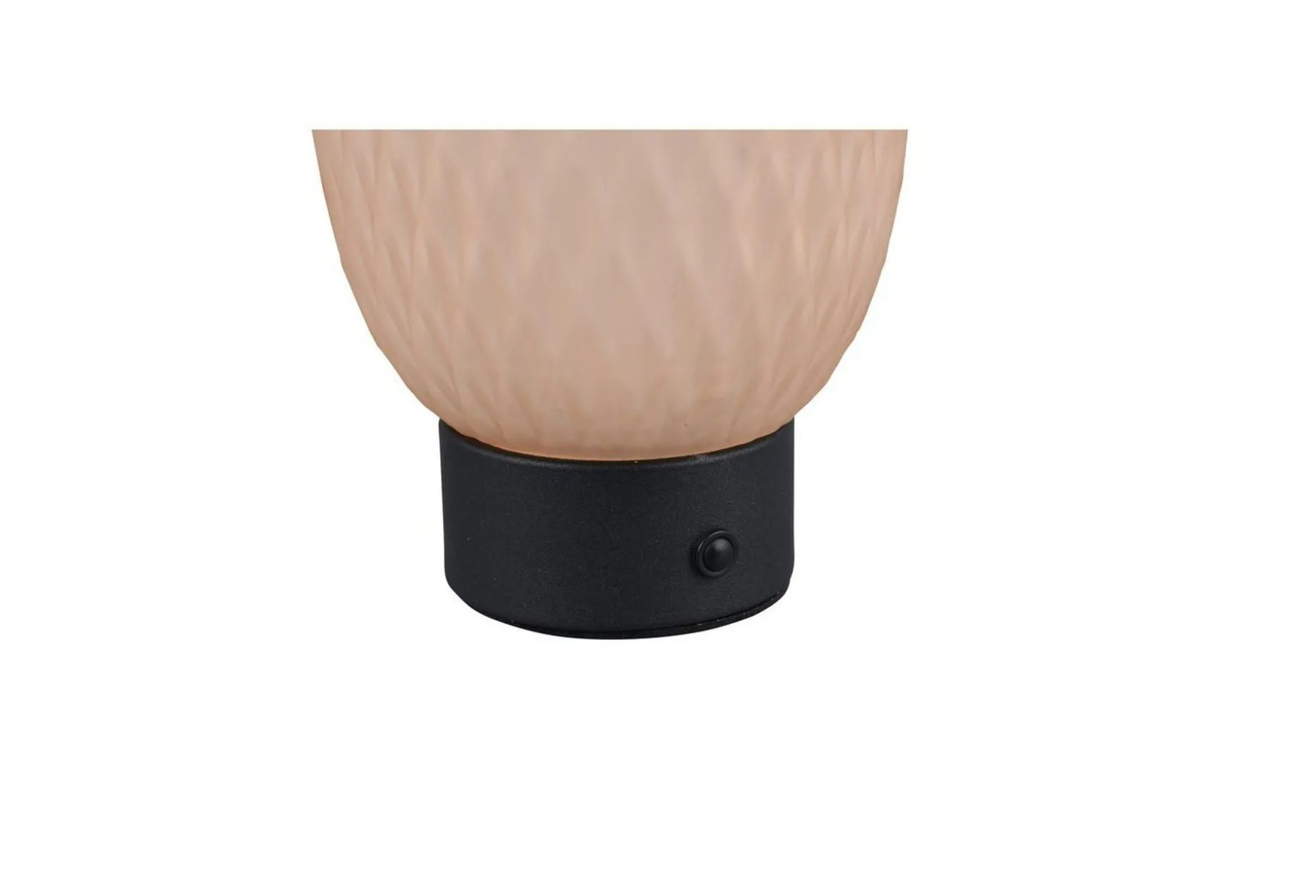 Oppladbar bordlampe TRIO Facette Matt svart/amber