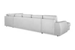 Optus Lyx 6-seters Høyrevendt U-formet Large Sofa med Divan og Sjeselong i Stoff