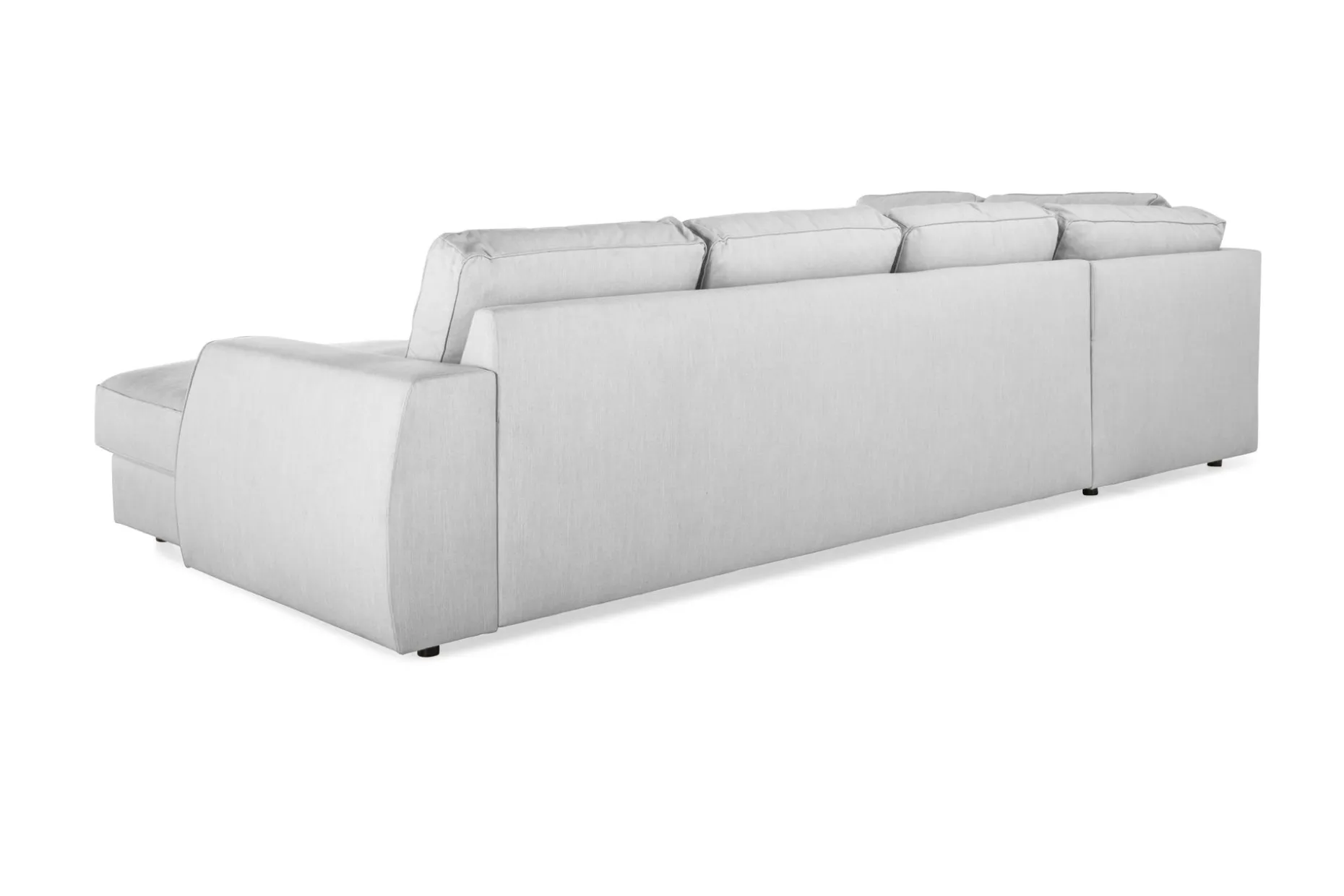 Optus Lyx 4-seters Venstrevendt U-formet Sofa med Divan og Sjeselong i Stoff