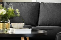 Optus 4-seters Venstrevendt L-formet Sjeselongsofa i Stoff