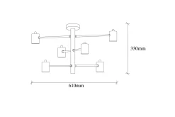 Opviq Hexa Taklampe