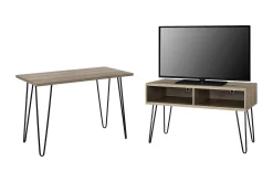 Owen Skrivebord 102 cm Natur/Svart