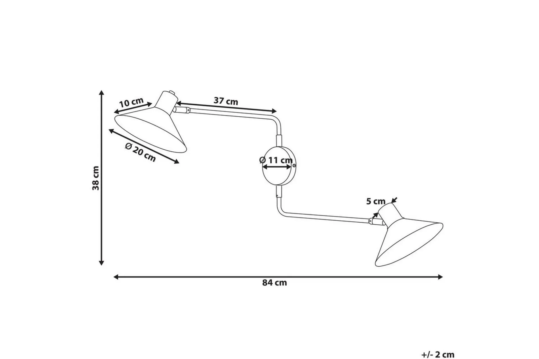 Paleki Vegglampe E27