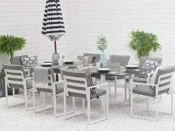 Pancole Hagegruppe Med Bord + 8 Stoler