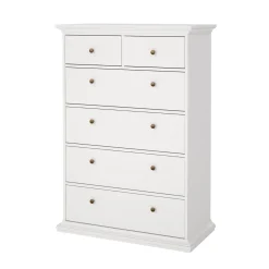 Paris Kommode med 6 skuffer 96x48x140 cm
