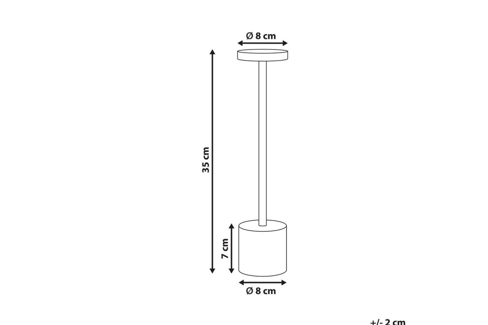 Pasalima LED Bordlampe 35 cm