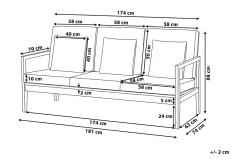 Pataja Loungegruppe 197 cm