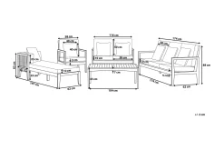 Pataja Loungegruppe 197 cm