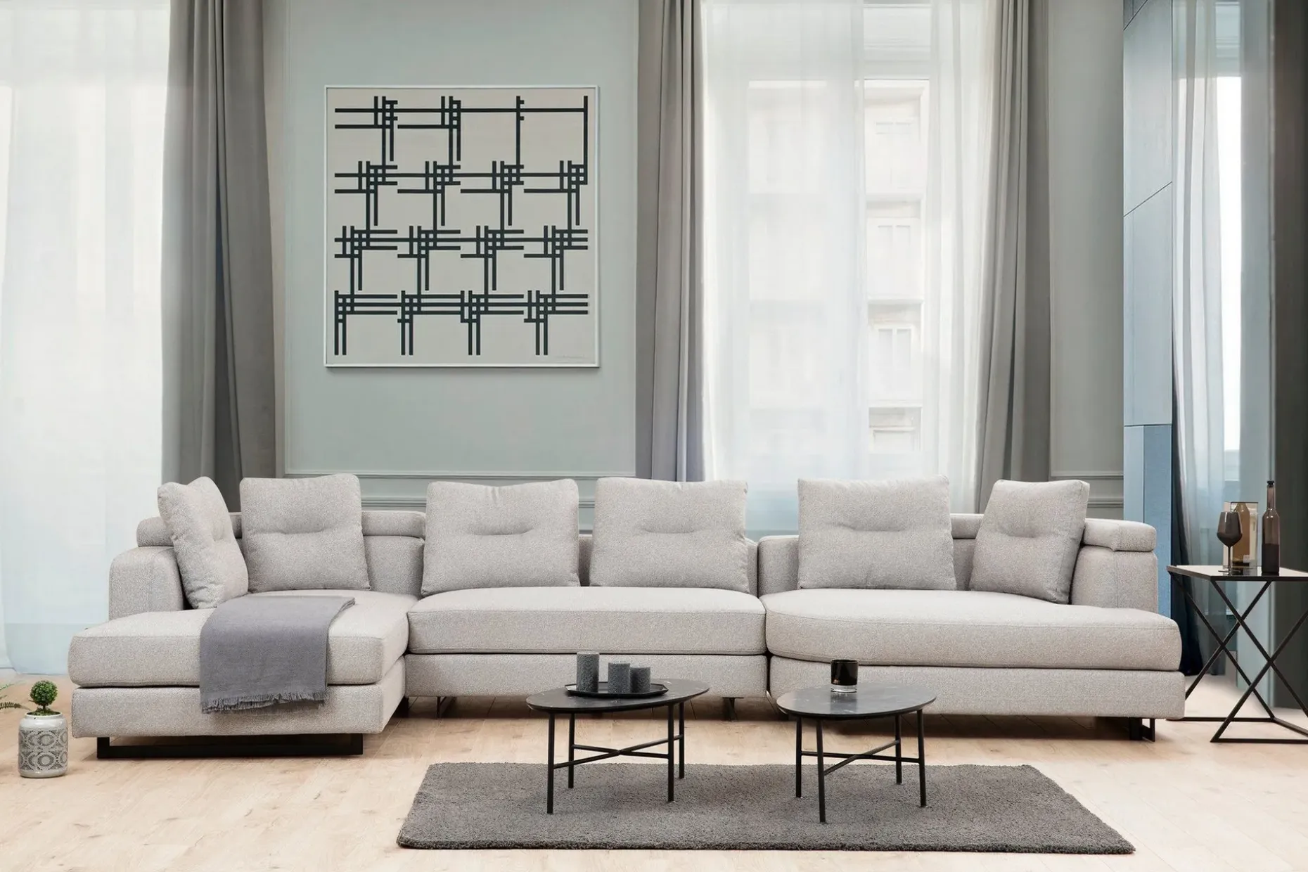 Pavdova Hjørnesofa 4-seter