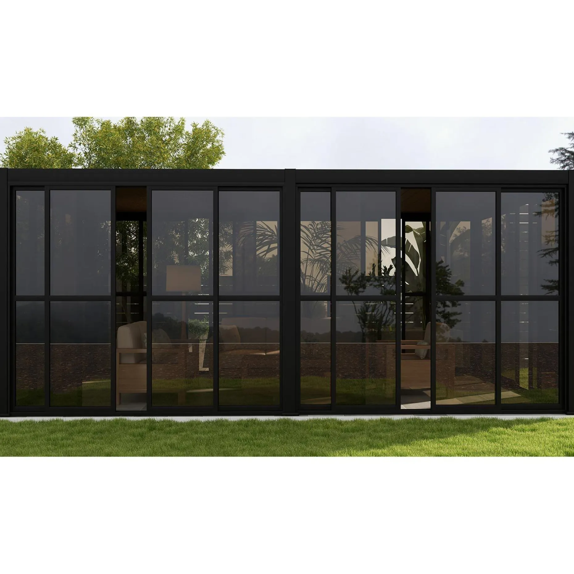 PC skyvevegg til paviljong HOME4YOU Mirador-111 4 m
