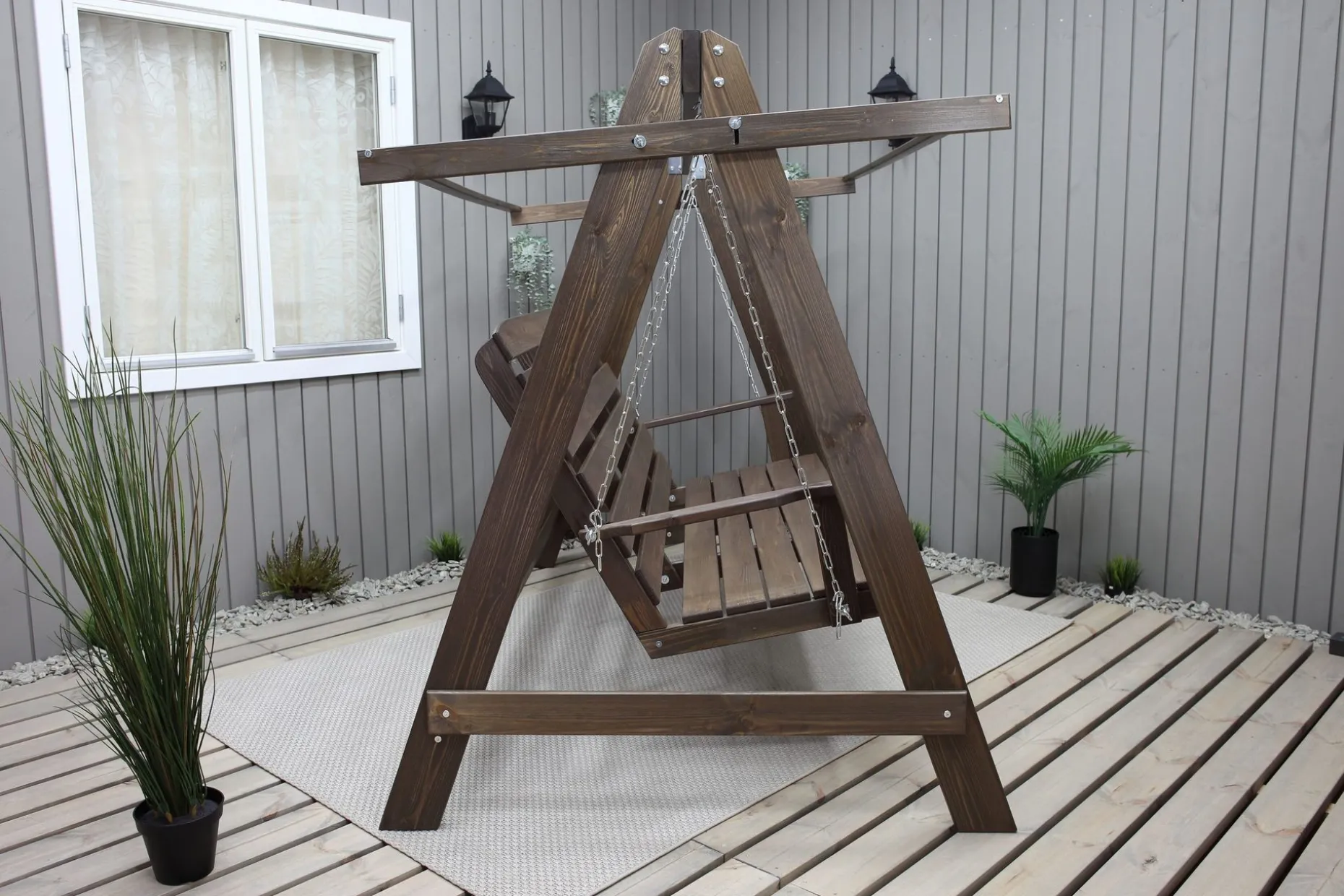 Pelle 3-seters Hammock uten tak