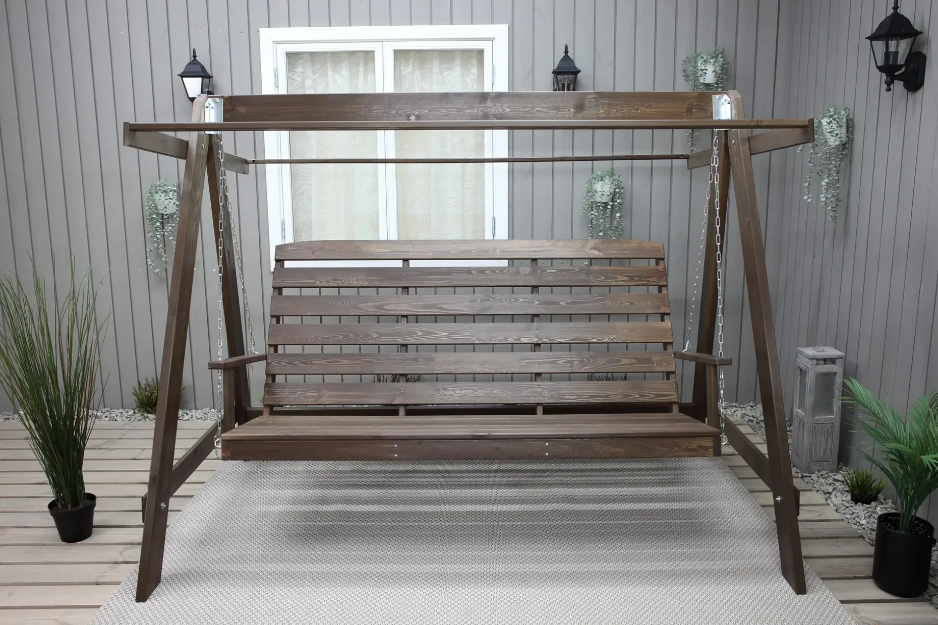 Pelle 3-seters Hammock uten tak