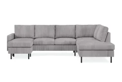 Peppe 4-seters Høyrevendt U-formet Sofa med Divan og Sjeselong i Manchester